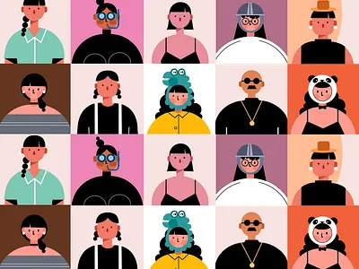 Geometry image branding design geometric girl illustration illustration