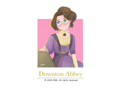 downton abbey design design draw illustration illustration art banner design illustration design ui