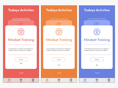 Activity Todo Cards behavior card design cards cards ui design flat icon mobile mobile app mobile app design mobile design swipe typography ui ux