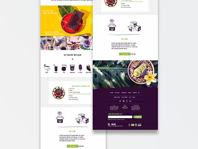 El Açaí Europe | E-commerce Desktop app açaí branding desktop design development europa food illustration logo photography product design superfood webdesign website