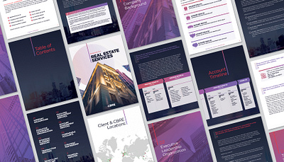 Proposal design graphic design print
