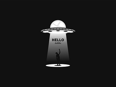 Hello Dribbble art blackandwhite branding creative creative design design first shot firstshot flat icon illustration illustrator logo logo design minimal negativespace new type