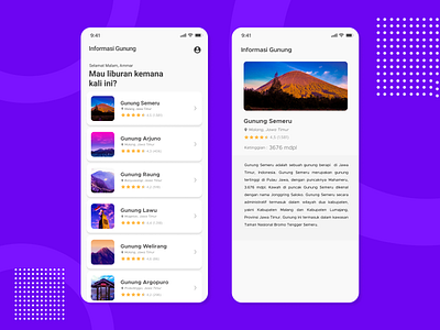 Mountain Information booking app design mobile app mobile design mobile ui mobileapps mountain mountains uidesign uxdesign