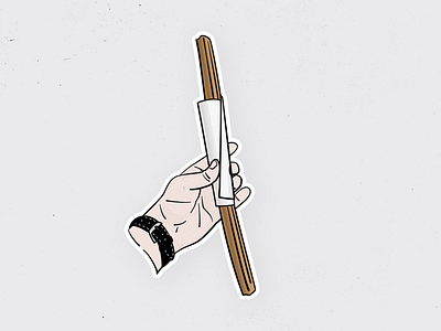One churro please! churro disney disneyland treat hand illustration