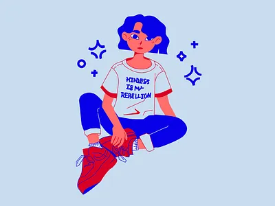 Rebel character character art character design characterdesign girl illustration kindness punk rebel rebellion women