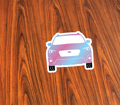 Holographic Crosstrek Sticker holographic sticker stickermule