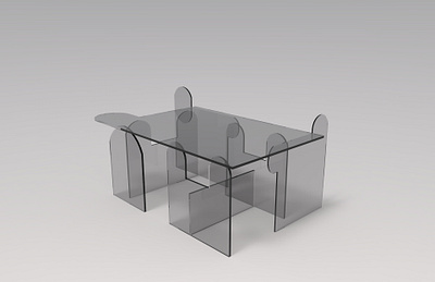 Acrylic Coffee Table 3dsmax acrylic coffee table chair character clean coffee table creative design furniture furniture design glass photoshop product render rendering