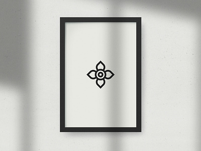 Flower brand branding design flat icon logo logomark mark minimal mongolian