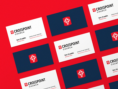 CrossPoint Church 01 brand identity business card church church branding church logo collateral cross identity logo rebrand