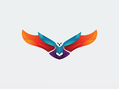 Eagle Colorful Logo Designs - Illustration Vector abstract bird design eagle element emblem falcon freedom gradient graphic hawk icon illustration logo nature sign symbol template vector wing