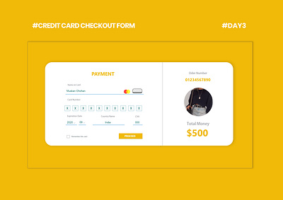 CHECKOUT FORM design ui web