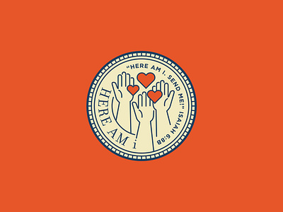 Here Am I - Final 2019 bible branding christian heart here am i illustration isaiah ldk le dang khoa logo raising raising hand saigon vietnam volunteer