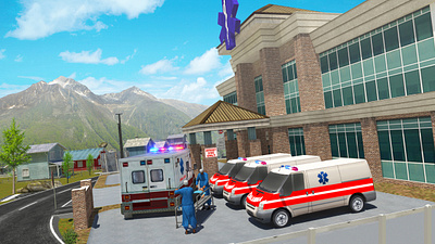 Emergency Ambulance Simulator 2020 ambulancedriving ambulancegames androidgamers androidgames app dribbble freeegames gamedesign gamergirl gamerguy gamers gaming graphics mobilegames newgames racing rescueambulance simulationgames