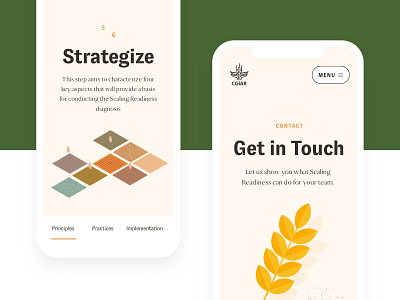 Scaling Readiness Website crops design illustration innovation interface responsive scaling science ui ux