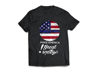 Make America Great Again - Trump T Shirt 2020 america design flag illustrator modern t shirt trump tshirt typography