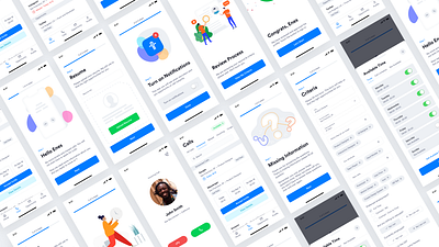 Improving the recruitment process — Talent Envoy UX case study call screens find job illustrations invite iphone 11 job finder medium mobile app notification permission recruitment schedule time selections study upload resume screens ux ux case