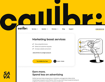 Callibri - website design calculator ui design marketing site product design services ui ux web