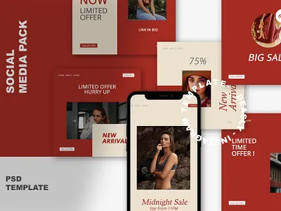 Deasly - Social Media Instagram Template agency artist beauty business creative custom project design fashion instagram instagram post portfolio social media template