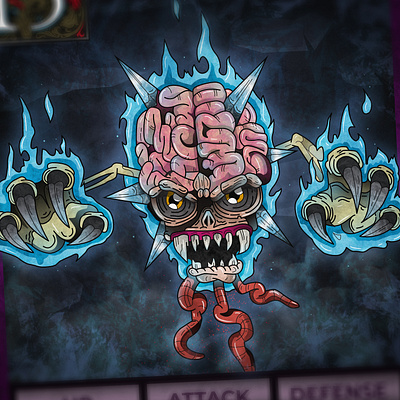 Brain Freeze 80s board game fantasy fantasy art illustration illustrator photoshop tabletop