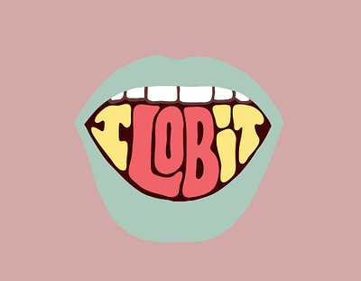 I lob it clientwork custom lettering digitalart food hand drawn handlettering itsjerryokolo jerryokolo logo designer logotype pastel procreate restaurant typography