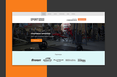 Landing Page for Sport Service design landing page minimal responsive design ui ux web web design website