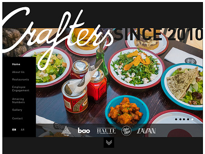 Crafters website design ui web