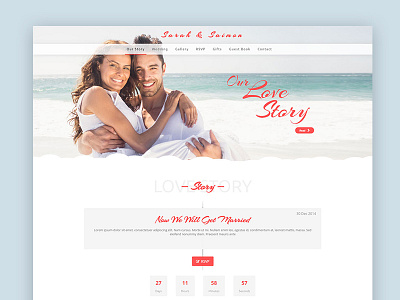 Wedding wordpress theme ‌ design ui ux web designer website website design wedding wedding website wordpress wordpress design wordpress theme xtra