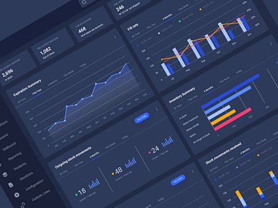 Health and Medicine Management System Dashboard admin panel app app design application card chart color dark ui dashboad design graphic design health kit medicine minimal ui ux web web deisgn webapp