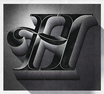 Letter H for "Herb Lubalin" - 36 Days of type 60s freelancer goodtype graphicdesign graphicdesigncentral handlettering herb lubalin illustration letterer lettering letters newspaper type noir noir illustration noir typography type typographicart typographicartist typography vexel