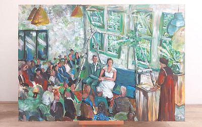 Live paint from wedding ceremony ceremony live paint paint painting wedding