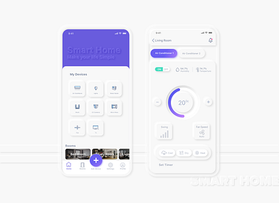 Smart Home App...!! app branding design flat interface ios mobile mobile ui skeuomorph smart living smarthome smartphone typography ui ux