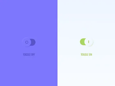 Neumorphic Toggle Switch 2020 designtrends designtrends2020 interactiondesign neumorphic neumorphic toggle toggle switch ui uiux