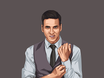 Akshay Kumar Vector Illustration actor design illustration indian letsvectorize photo to vector vectorart vectorise