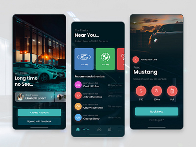 Car Rental Business App app design app development car app car dashboard car logo car rental illustration marketplace mobile app design mobile app development mobile apps rental taxi business turo uber clone