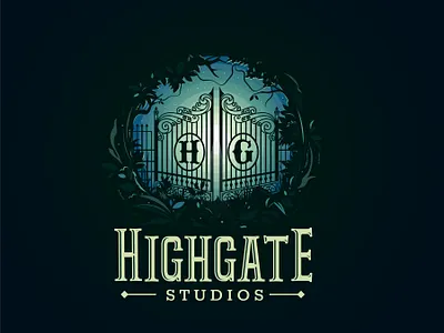 Highgate Studios branding illustration art logodesign studio logo