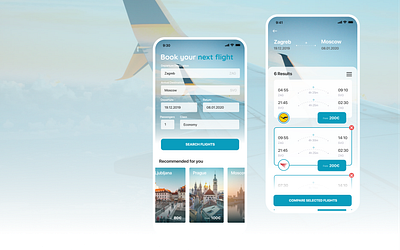 Flight Booking App Concept design app flight ui ux ux design uxui