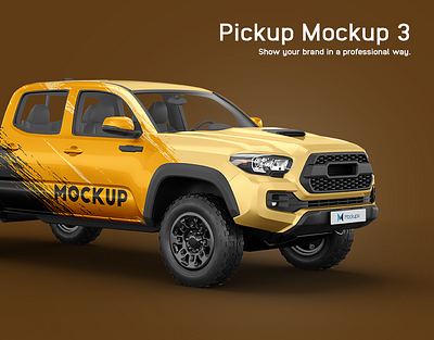 Toyota Tacoma Pickup Mockup advertising mockup car mockup car paint countryside mobile advertising off road pickup mockup pickup truck print ranch roadster stickers suv template texas toyota vehicle wrap vinyl wrap wilderness wrapping