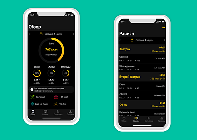 Calorie counter app app calorie counter flat minimal mobile mobile app sport ui ux