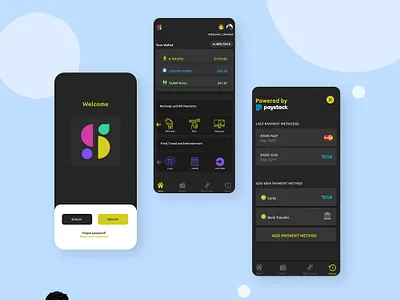 Cryptocurrency Utility Mobile App. blockchain codemathics crevatal cryptocurrency design illustration prototype typography ui ux uxdesign