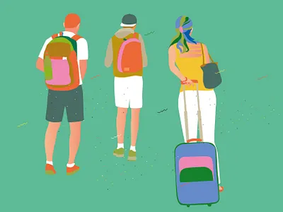 Travel drawing illustration illustrator travel trip vector