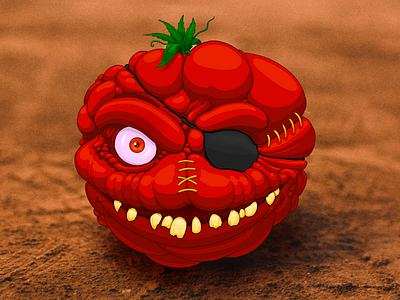 Attack of the Killer Tomatoes! (1978) 🍅🍅🍅 1970s 1980s art attack of the killer tomatoes comedy digital drawing horror houston illustration killer lowbrow mockumentary procreate sketch tomato