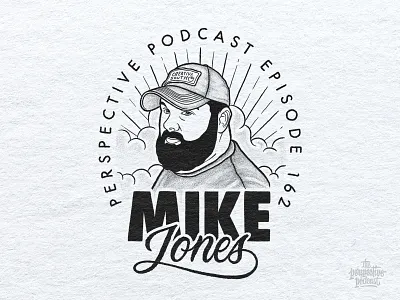 Mike Jones of Creative South Portrait Illustration Podcast Art art design hand lettering handdrawn illustration lettering podcast portrait illustration procreate typography