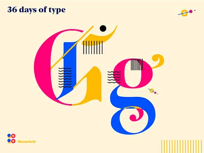 36 days of Type — Day 6 36days 36days g 36daysoftype concept design font design type art typedaily typedesign typeface typeface design