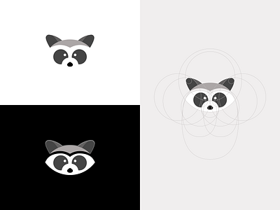 Raccoon Logo Icon Design Exploration v1 animal icon animal logo animal mascot character design character icon character logo circle logo circle technique logo design mascot design mascot icon mascot logo raccon raccoon raccoon icon raccoon logo