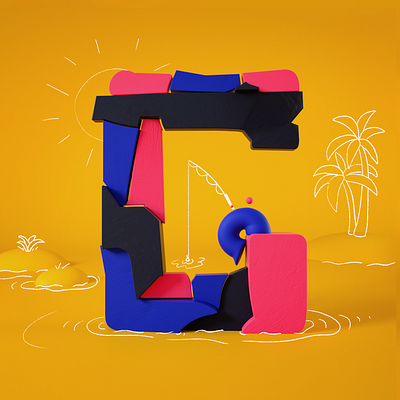 G 2d 36 days of type 36days 3d character character design cinema4d illustration octane type typography