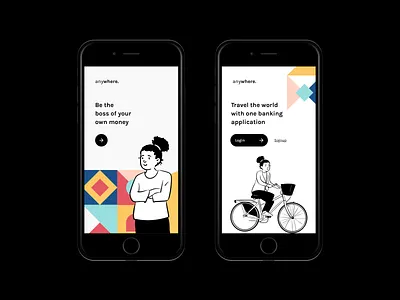 App Onboarding || Banking App app app design apple application ui branding dark mode dashboard app design illustration ios ui ux uxdesign
