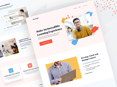 Learning Experience - Landing Page business course design digital digital course education education website image landing landing page concept landingpage learning online course ui web web design webdesign webflow website