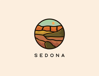 Sedona design hiking illustration illustrator sedona vector