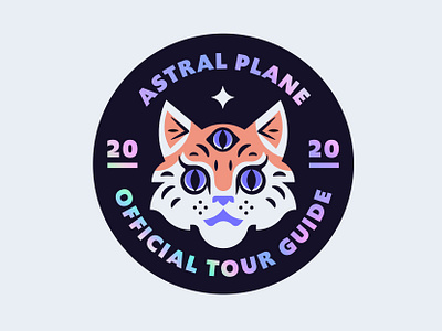 Astral Plane Tourguide astral badge cat holographic