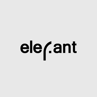 Elefant art design elefant illustration illustrator logo logodesign typography vector